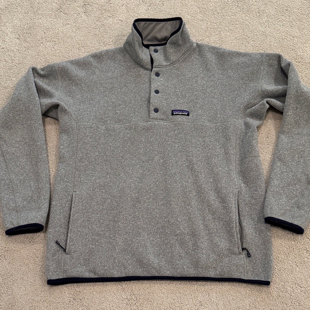 Patagonia Gray Fleece Pullover